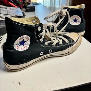 Converse Black and Cream High-Tops